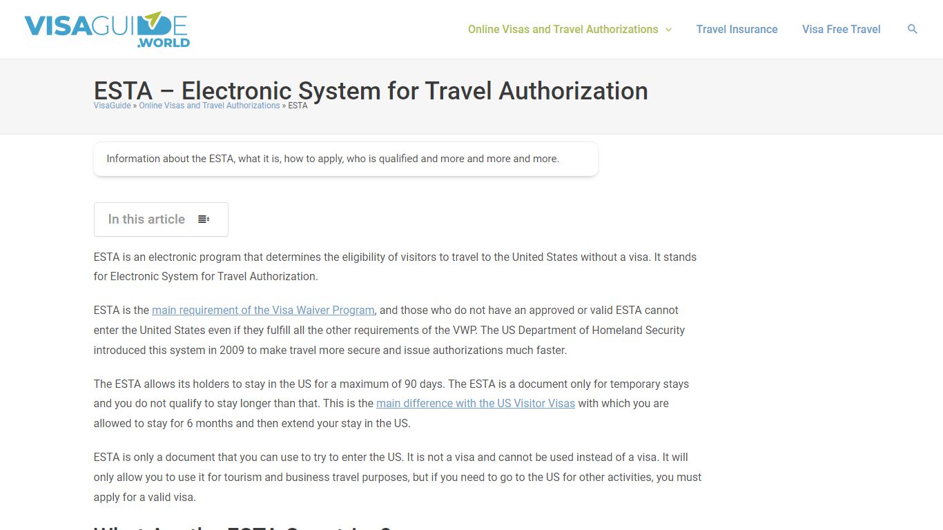 ESTA - Guide to ESTA Application and Requirements - Donuts